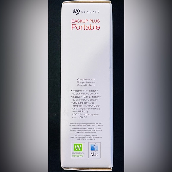 SeaGate Backup Plus PORTABLE ~5TB~ External HDD - Picture 3 of 4